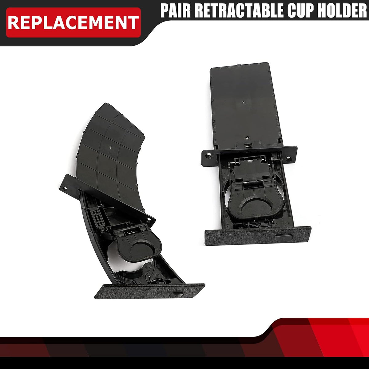 Left&Right Side Dashboard Cup Holder Replaces 51459125626 Black
