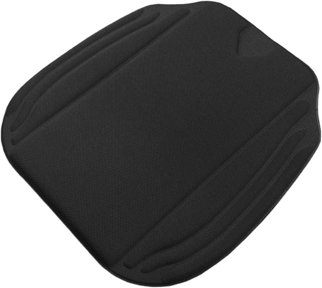 Car Seat Cushion Pad, Comfort Breathable Automotive Seat Protector with Non Slip Bottom, Universal Vehicle Interior Pressure Relief Mat for Car, Office, Home (Black)