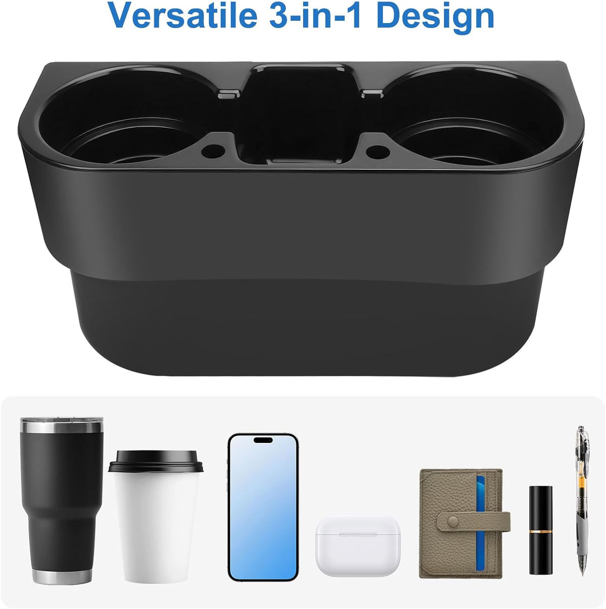 EEEKit Extra Cup Holder for Car: Seat Wedge Car Cup Holder Organizer