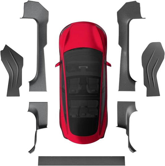 LUCKEASY 7PCS Door Sill Protector Kit for Tesla Model 3 Highland 2024-2026