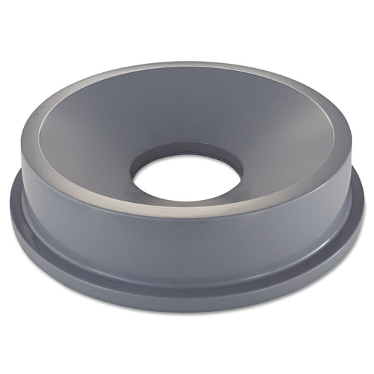Rubbermaid Commercial Products Trash Can Funnel Top/Lid 32-Gallon Gray Hands-Free Disposable Compatible with the Rubbermaid 32-Gallon Garbage Bins for Indoor/Outdoor/Garage