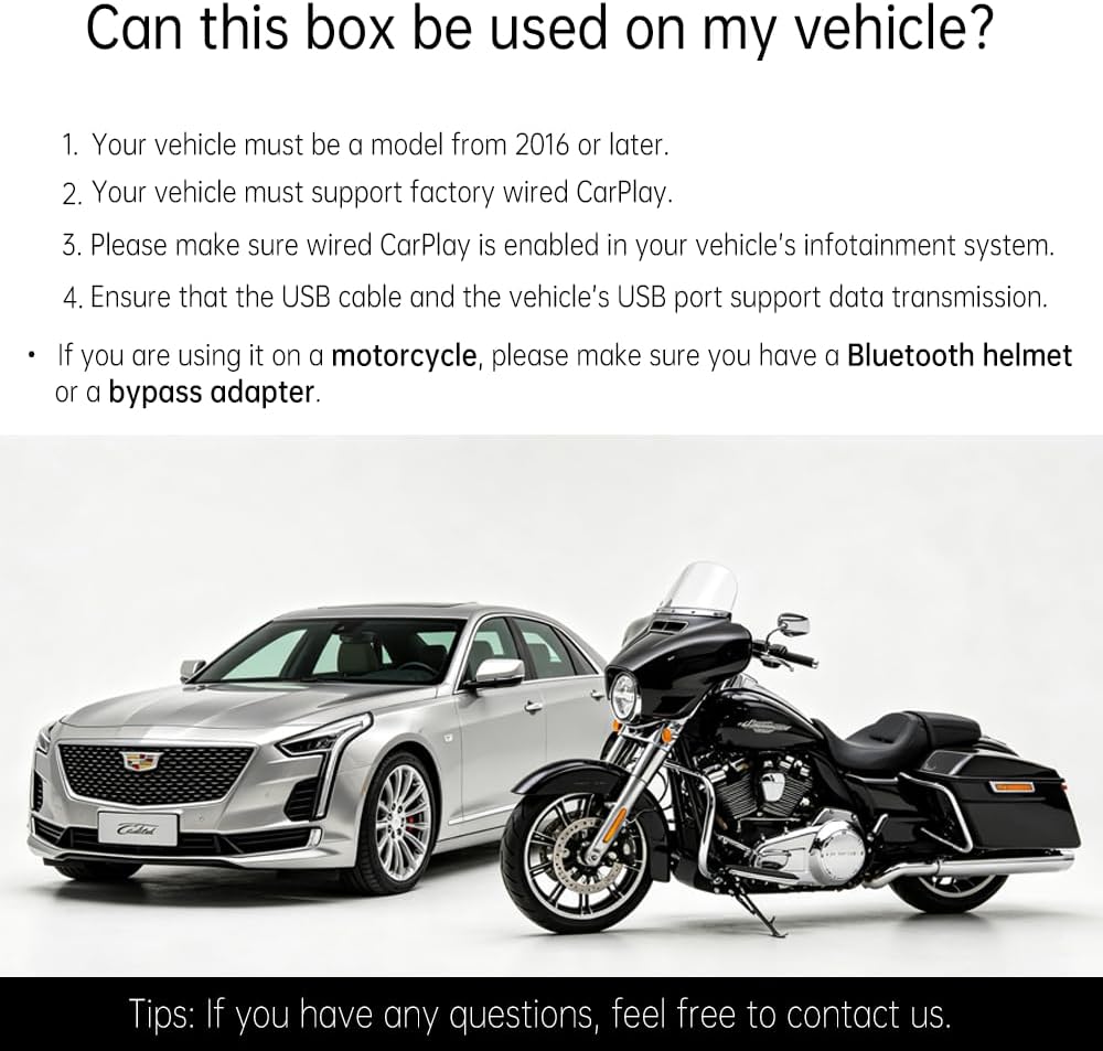 CarPlay AI Box 2025 Upgrade – Magic Box 3.0 with Wireless CarPlay & Android Auto, Bult-in Netflix, YouTube, Disney+, Prime Video | 5.8GHz WiFi, Auto Connect | for OEM Wired CarPlay Cars & Motorcycles