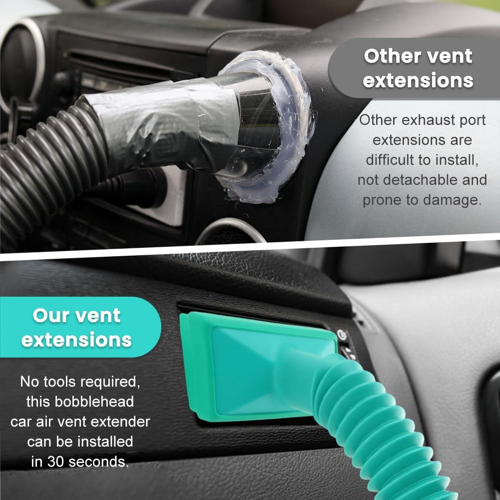 Cooler for Men Balls in Car, Jewel Cooler for Car, Car Air Conditioning Vent Extensions, Car Crotch Vent Extender Hose for Cool or Warm Air in Summer or Winter
