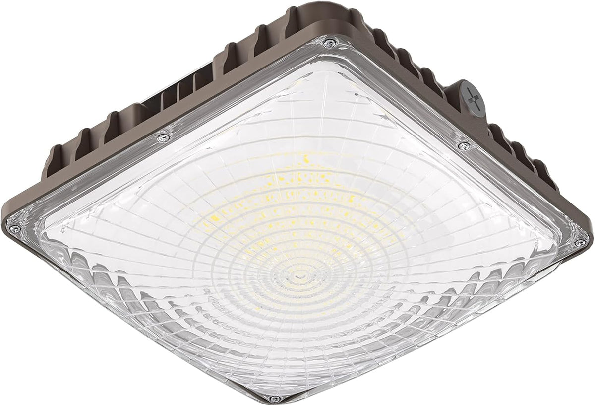 40W LED Canopy Light, 6000LM LED Canopy Lights Outdoor, IP65 Waterproof Canopy Light for Gas Station Industrial Lighting Garage Barn Shop Carport Warehouse Building Entrance UL Listed, 1 Pack