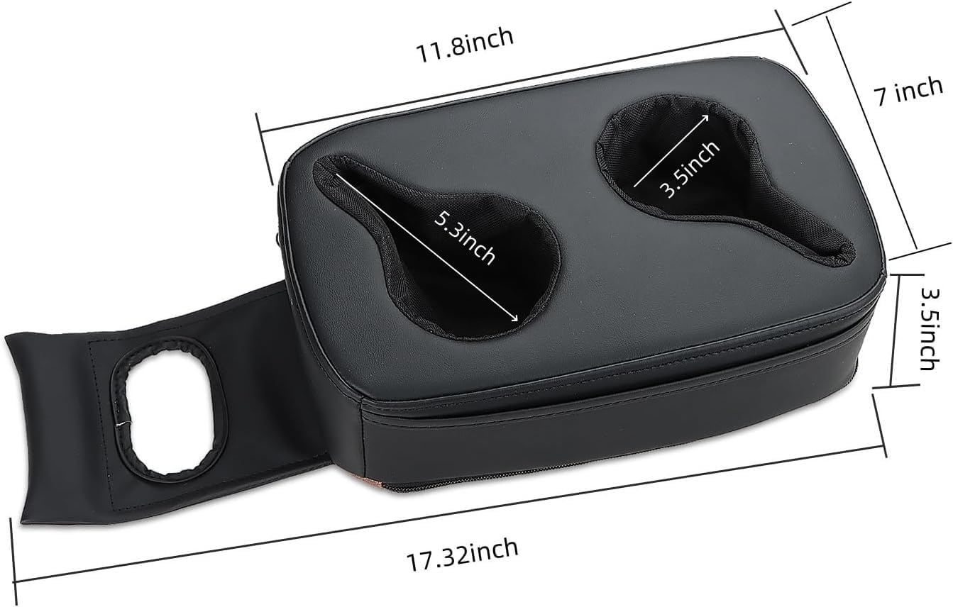 MARCHFA Automotive Cup Holders Tray Car Drink Holder SUV Back Seat Organizer Accessories Couch Cup Holder Tray Pillow Small (Reverse Direction Cup Holder)