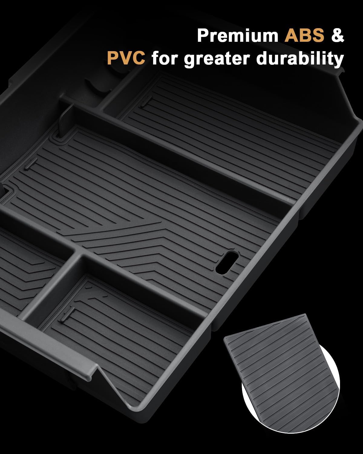 Center Console Organizer For 2014-2018 Silverado/Sierra 1500 - 2 Pcs Console Organizer Tray + Armrest Organizer 2015-2019 Silverado/Sierra 2500HD/3500HD Accessories - Full Console w/Bucket Seat ONLY