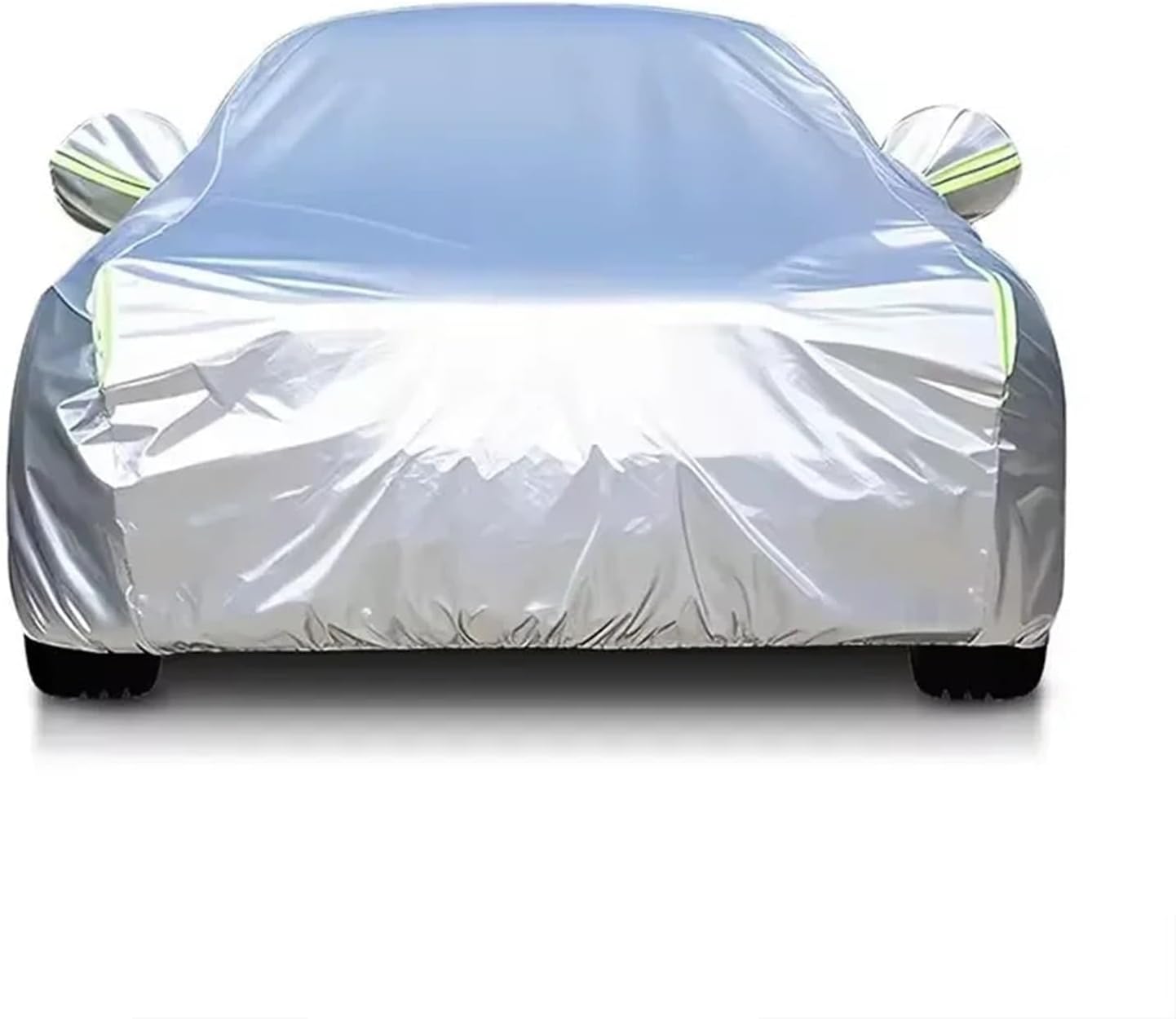 6 Layers Car Cover Waterproof All Weather for Automobiles, Outdoor Full Cover Rain Sun UV Protection with Zipper Cotton, Universal Fit for Sedan (194-208 inch)