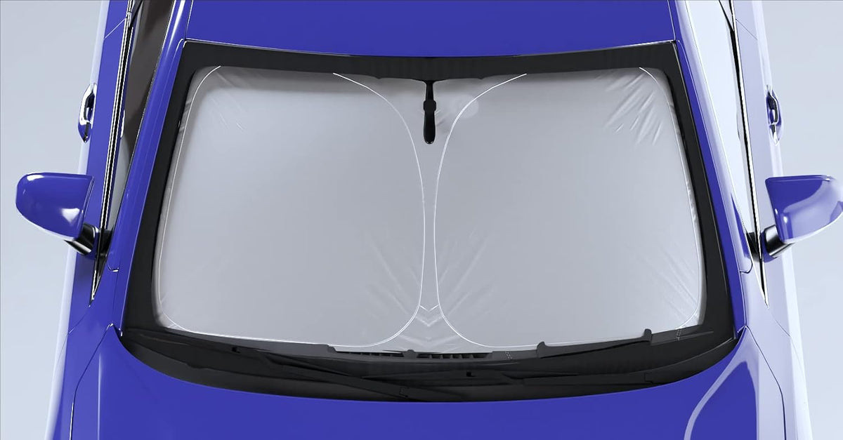 Autotech Park Foldable Sunshade Compatible with 2011-2015 Kia Sorento SUV, UV Reflective and Easy Storage, Custom-fit Car Windshield Sun Shade