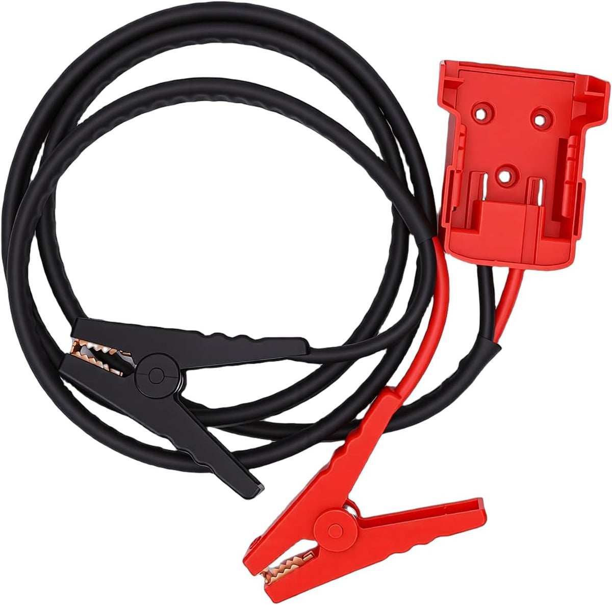 RiToEasysports Battery Jump Starter Cable, 8AWG Silicone Battery Booster Cable for M18 18V Batteries, 392°F Heat Resistance, Strong Clamps, Quick Start for Cars SUVs Light Trucks (5.9FT)