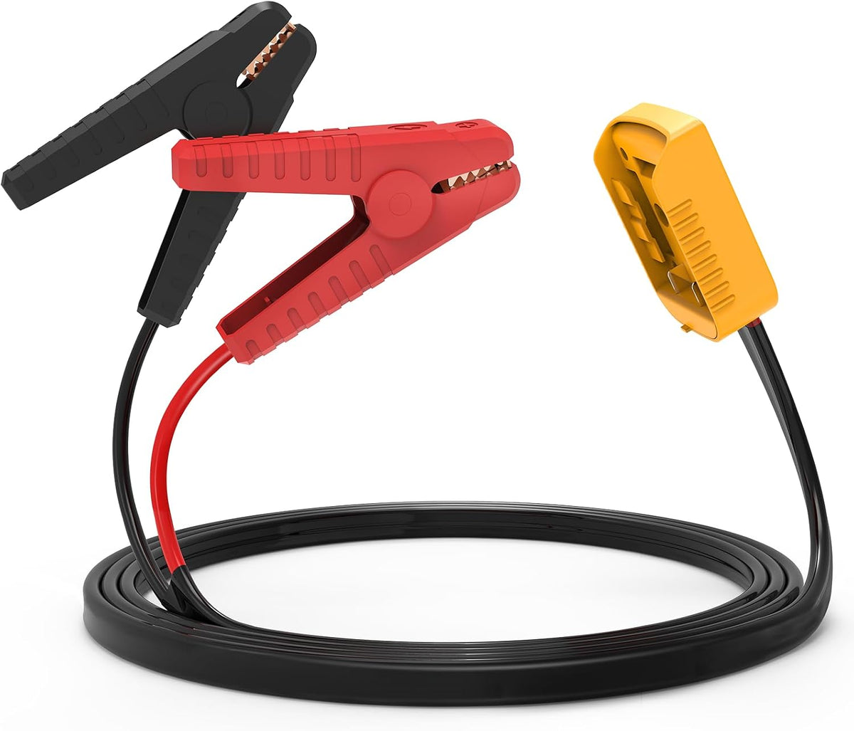 Kzreect 8AWG 5.9FT Jumper Cables Adapter Compatible with Ryobi 18V Battery | Jump Starter for Car, Copper Clamps with Nylon Shells, ABS Plastic Adapter, A Flannel Storage Bag for Easy Carrying