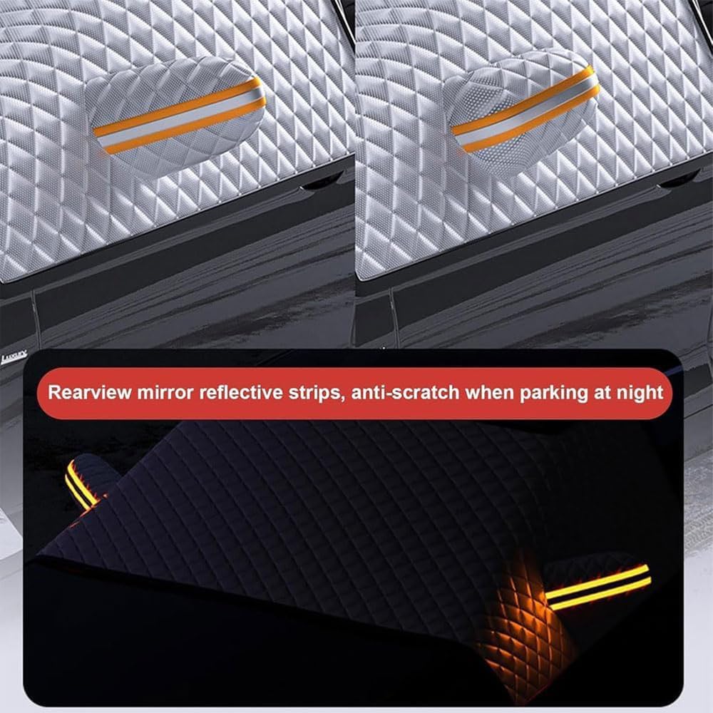 Car Windshield Cover for Mini Cooper 3 Door 2014-2018 2019 2020 2021 2022 2023 2024 Foldable Car Windscreen Cover All Weather Front Window Cover Snow Ice Frost UV Protection