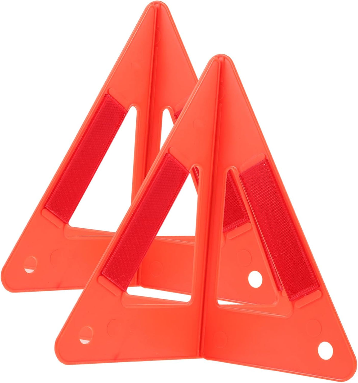 ULTECHNOVO 2sets Reflective Safety Triangles for Car Roadside Emergency Warning Signs High Visibility Compact Storage for Vehicles