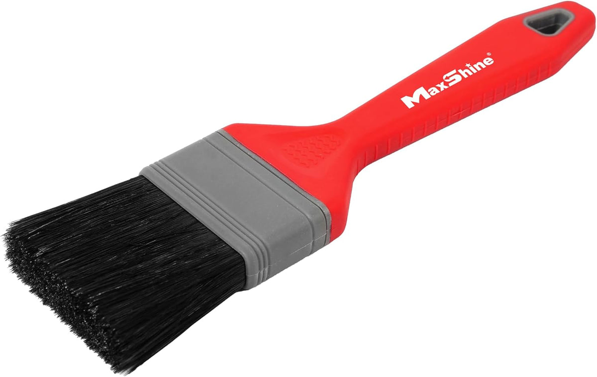 Maxshine Small Flat Detailing Brush | Precision Soft-Grip Tool for Crevices, Interior, Wheels & Trim | Scratch-Safe, Ergonomic, Detailing & Cleaning Accessory