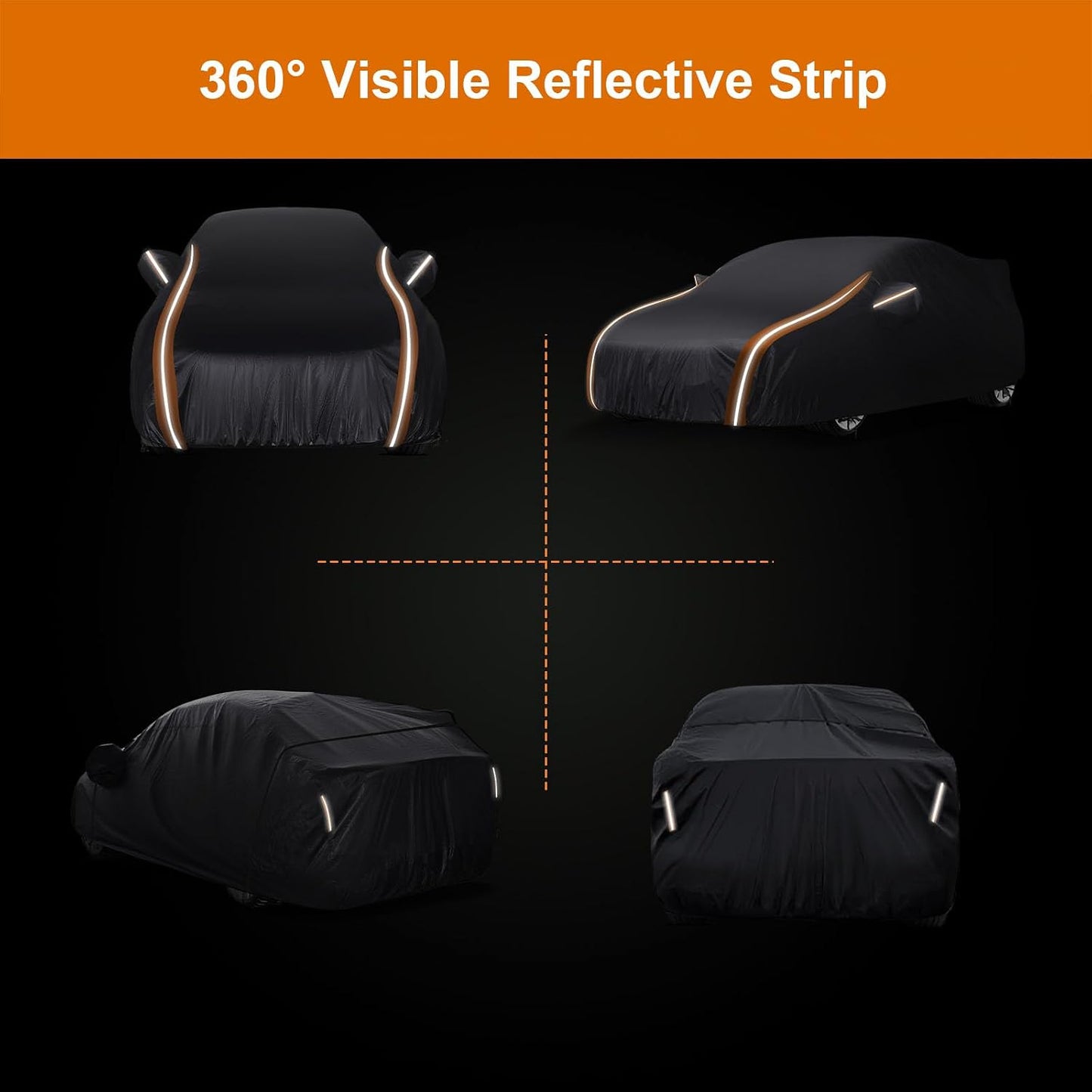 8-Layer All Weather Waterproof Car Cover Custom Fit for Subaru WRX Impreza STI 2007-2025, Lab-Verified Snow/Rain/UV Protection - Zipper Door & Storage Bag