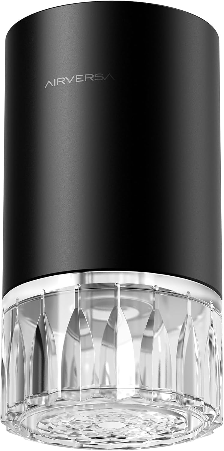 Airversa Waterless Diffuser RD1 Black + 100mL Replacement Glass Bottle