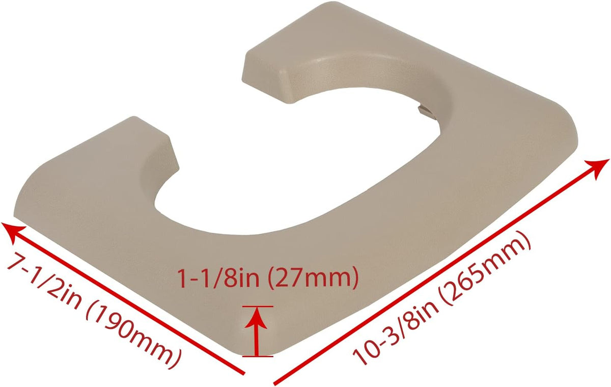 ECOTRIC Center Console Cup Holder Armrest Pad Compatible with F150 - Tan