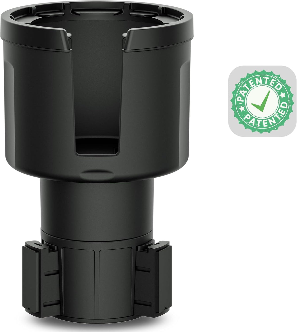 Swigzy Car Cup Holder Expander, Water Bottle Adapter Extender Insert, Black