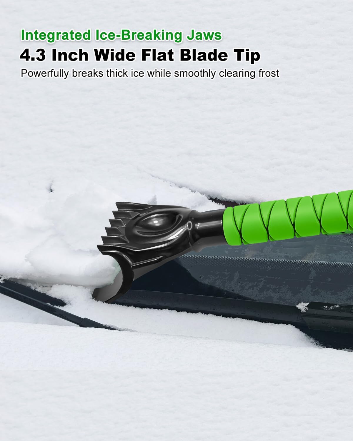 SEAAES 35.5 Inch Extendable Snow Brush, Windshield Snow Scraper for Car SUV