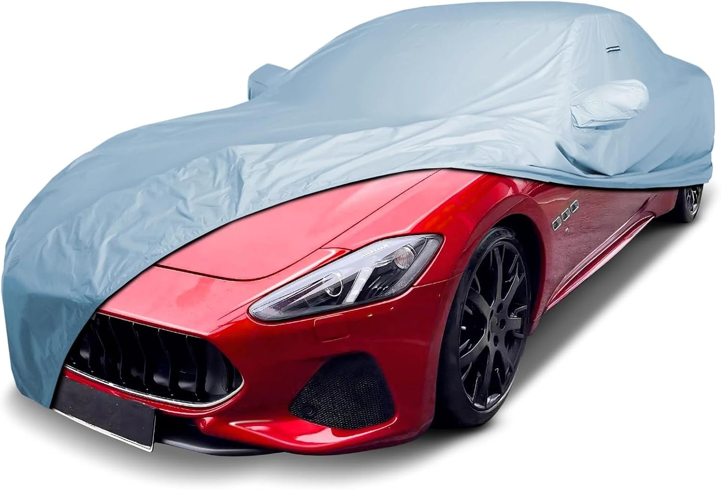 iCarCover Premium Car Cover for 2008-2026 Maserati GranTurismo Heavy Duty Waterproof All-Weather Automobiles Custom Fit Indoor Outdoor UV Snow Protection Covers with Straps and Bag