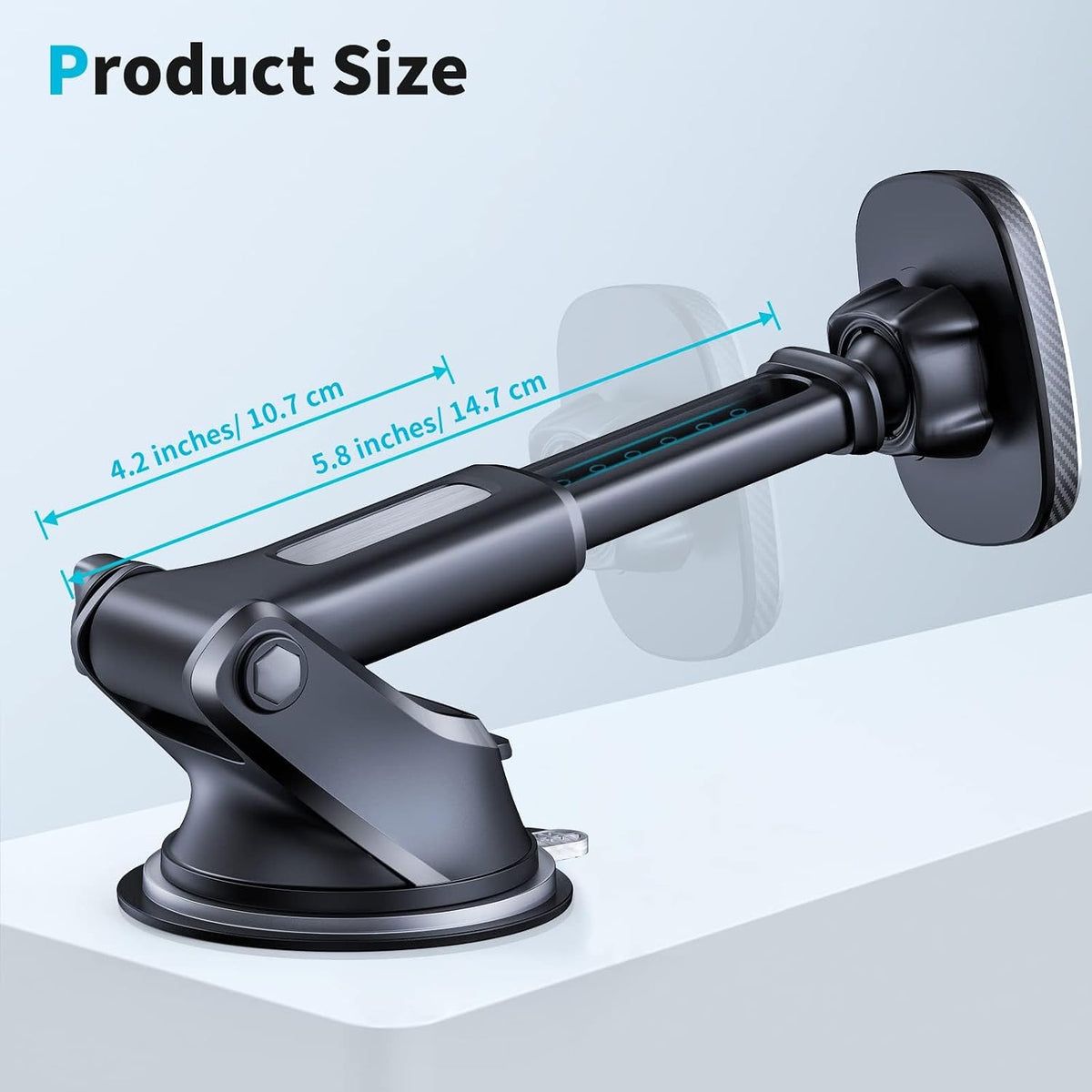 APPS2Car Magnetic Phone Holder for Car, Dashboard Windshield Phone Mount