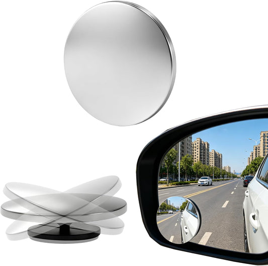 YONGMING Zinc Alloy Blind Spot Mirrors 2Pk HD Convex Mirror Car SUV Truck
