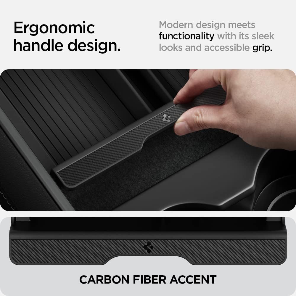 Spigen Center Console Organizer for Tesla Model Y (2021-2024) & Model 3 (2021-2023) [Not for Model Y Juniper 2025/26 and Model 3 Highland (2024/25)]