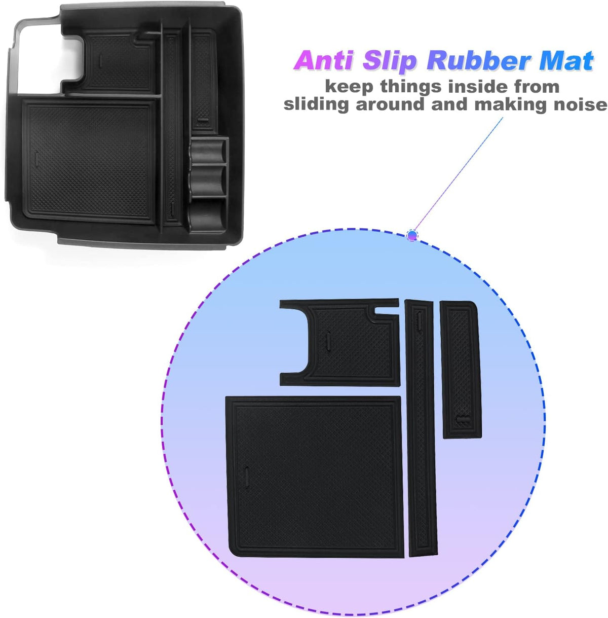 SXCY for 2022 2023 Frontier Armrest Console Organizer Tray