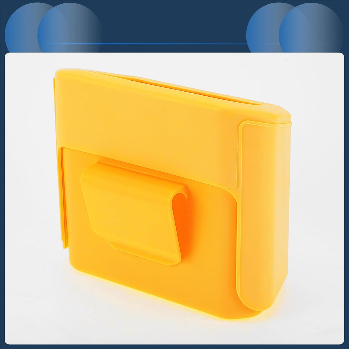 Car Trash Can Car Door 6.3" Length 2.8" Width 5.5" Height Auto Trash Bin Plastic Yellow Hanging