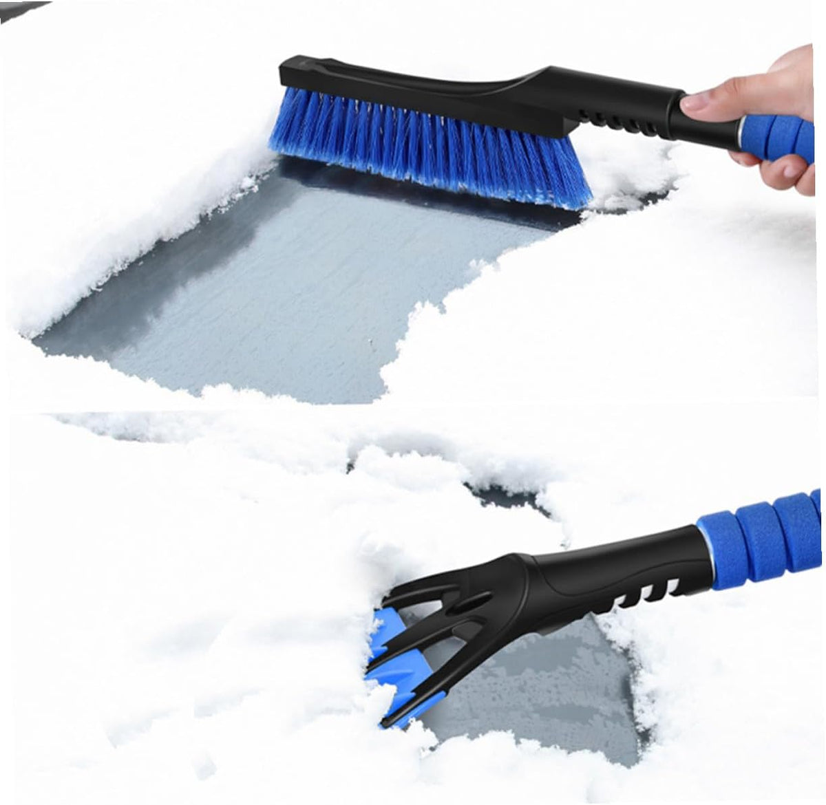 Snow Brush Detachable Ice Scraper for 2 in 1 Car Windows