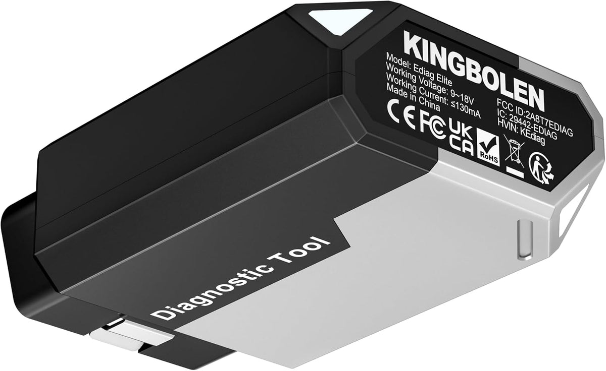 KINGBOLEN Ediag Elite OBD2 Scanner Bluetooth, Bidirectional Control Scanner All System Diagnostic Tool for iOS & Android, 15+ Hot Reset, CANFD Protocol, FCA AutoAuth, No Subscriptions Lifetime Update