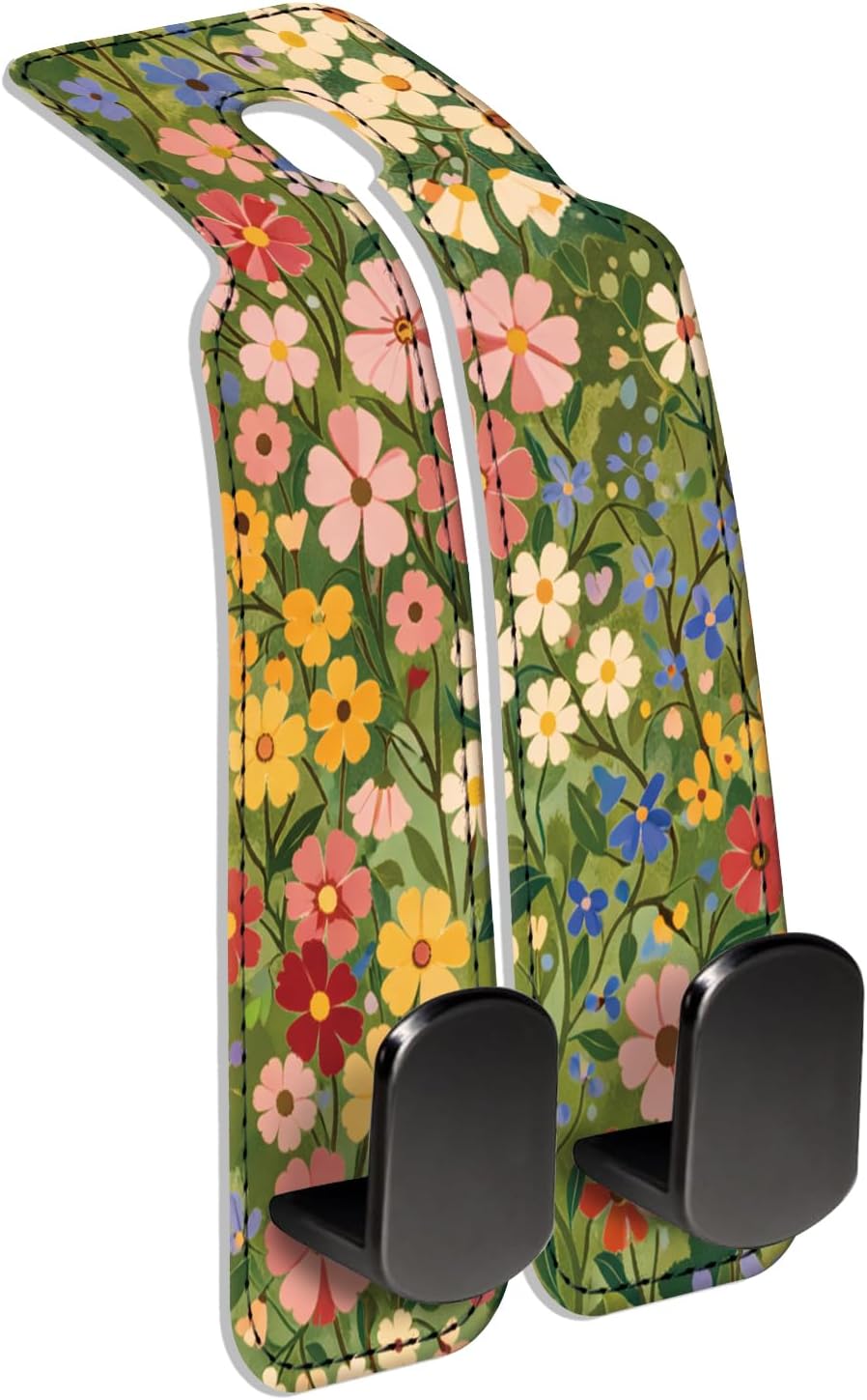 Car Seat Back Storage Hook, Funny Car Purse Hook, Cute Vehicle Storage Organizer for Purses Handbags Purple Pastel Butterfly