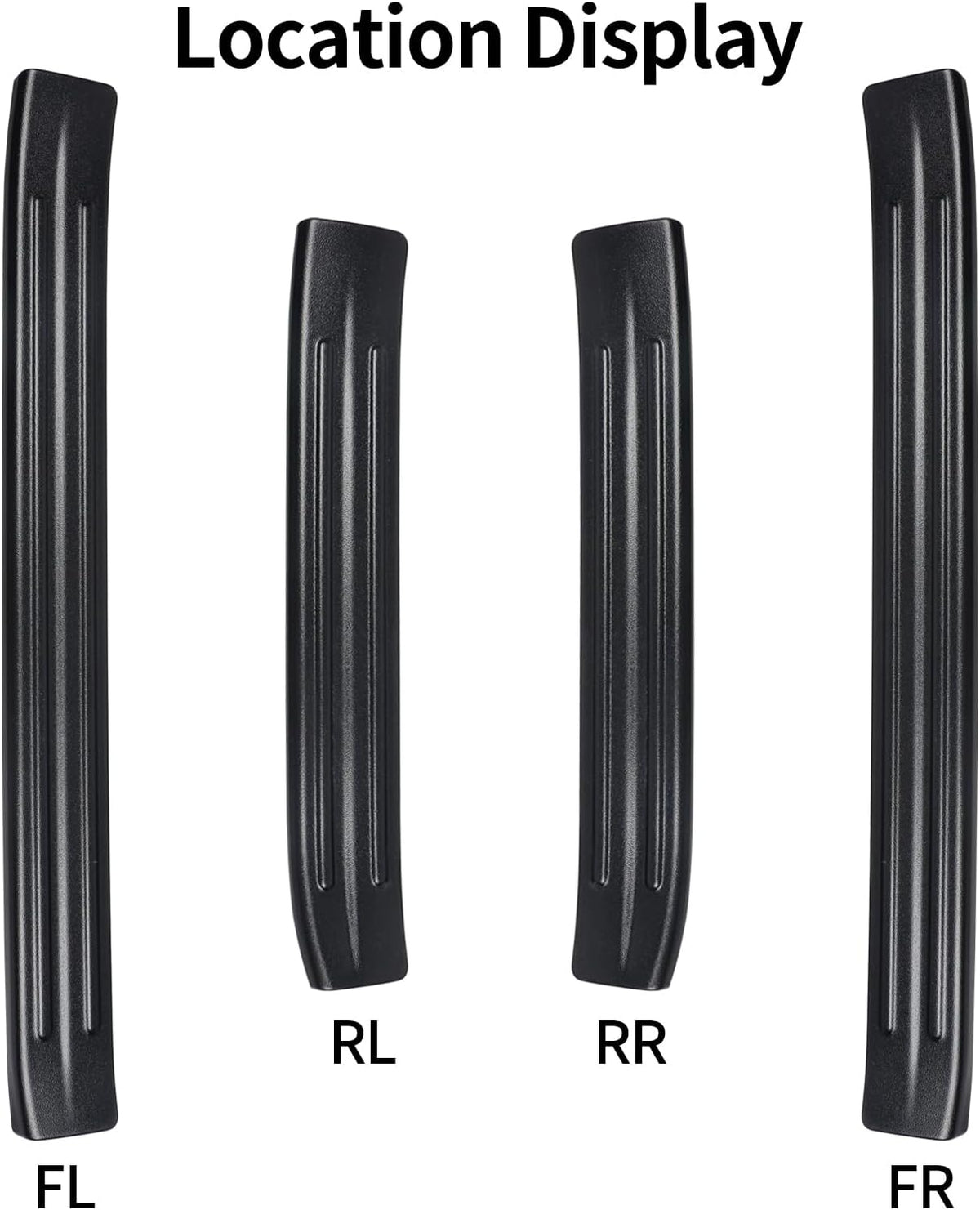 BIBLOZ ABS Material Door Sill Protector Compatible with Toyota Prius 2023 2024 2025 2026 (Include Hybrid) LE/XLE/Limited/Nightshad Accessories Door Sill Guards Trim