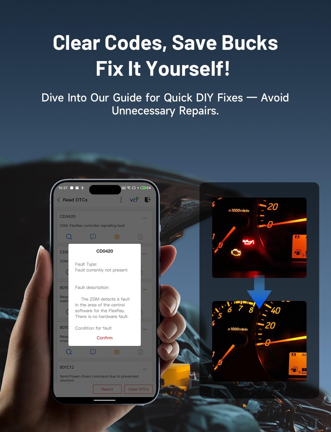 TOPDON TopScan Lite OBD2 Scanner Bluetooth, Bi-Directional All System Diagnostic Tool with AI Assistant, 8 Resets, Repair Guides, Performance Test, FCA AutoAuth & CAN-FD for iOS Android