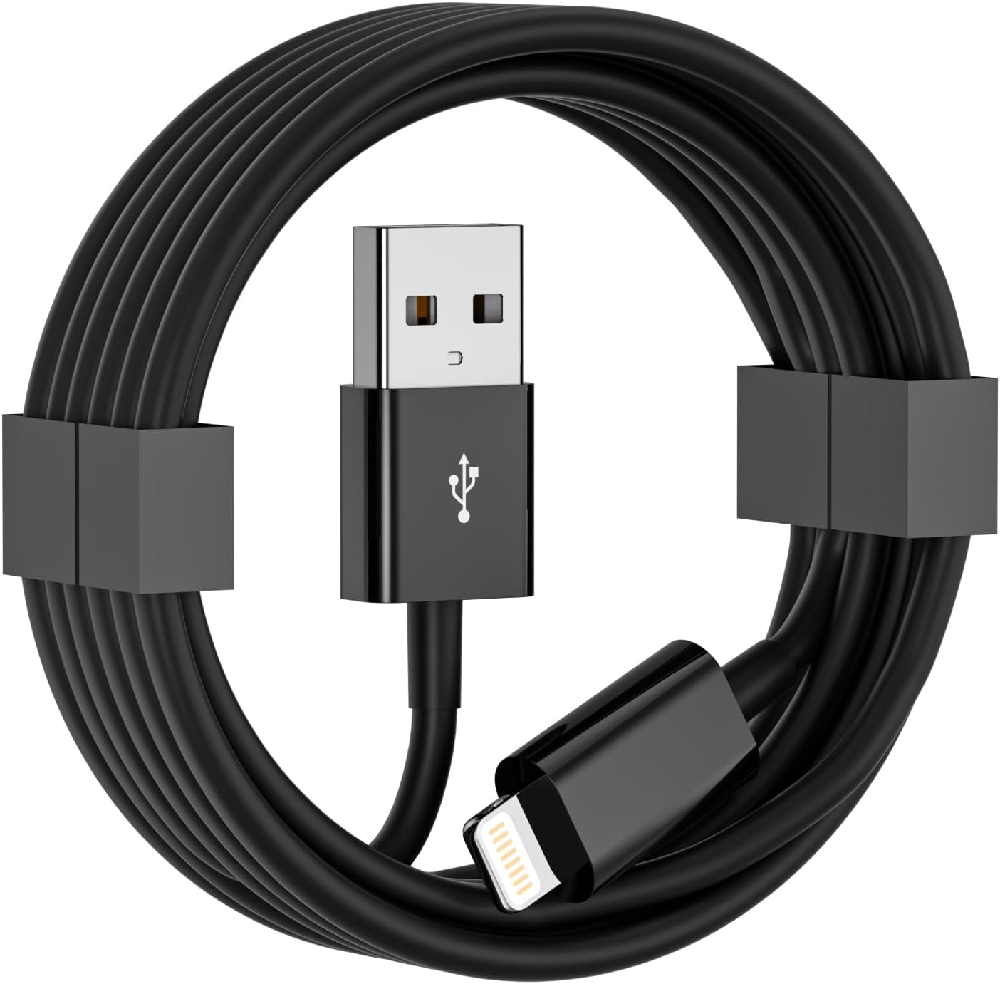 Cveael Car Carplay Cable, 6FT Car Charger Cord, USB A to Lightning Cable Compatible for iPhone 14 13 12 11 Pro Max XR XS X 8 7 6 Plus SE iPad Charging Cord (White)