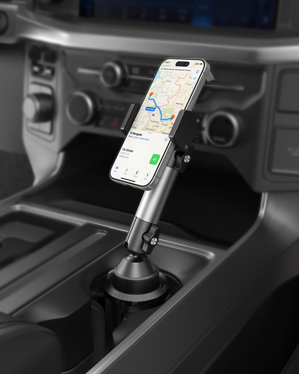 APPS2Car Heavy Duty Aluminum Cup Phone Holder for Car