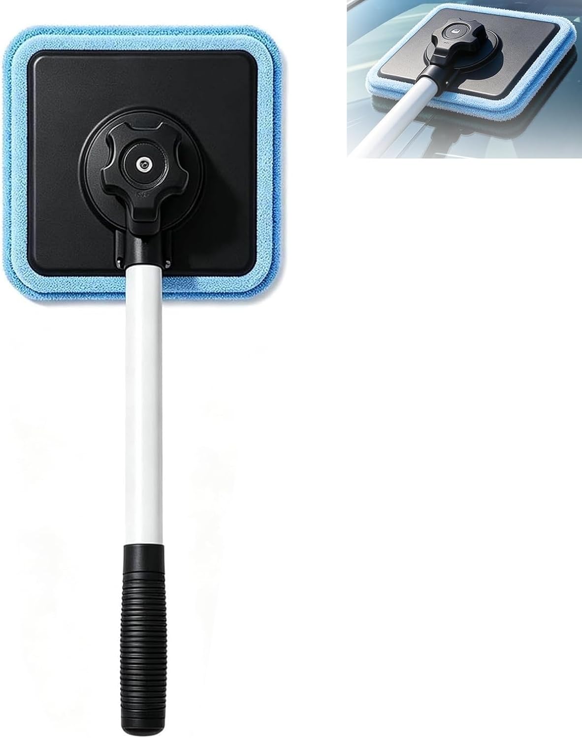 Dual Magnetic Car Windshield Cleaner, Streak-Free Auto Glass Cleaning Kit, Double Sided Magnetic Window Cleaner, Streak-Free Dual Side Cleaning, Works on All Glass