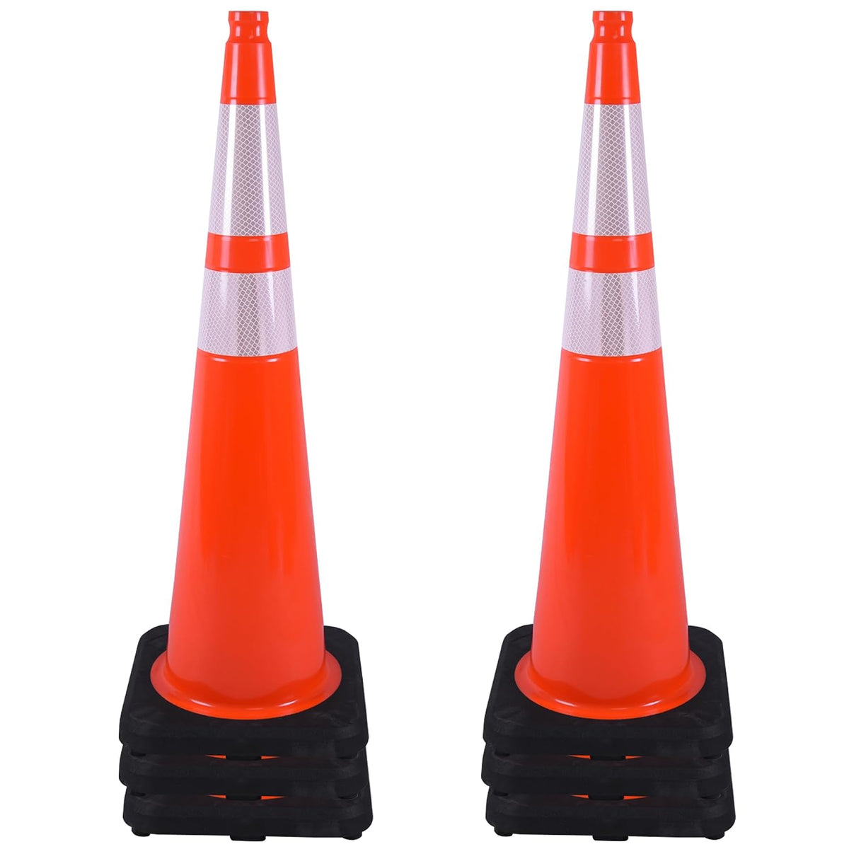 OrangeStar 36" Traffic Cones 6-Pack Orange Safety Cones