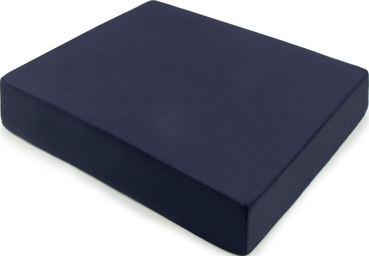 DMI Seat and Chair Cushion for Office Chairs, Wheelchairs, Scooters, Kitchen Chairs or Car Seats, for Support and Height While Reducing Stress on Back, Tailbone or Sciatica, Foam, 1 Count