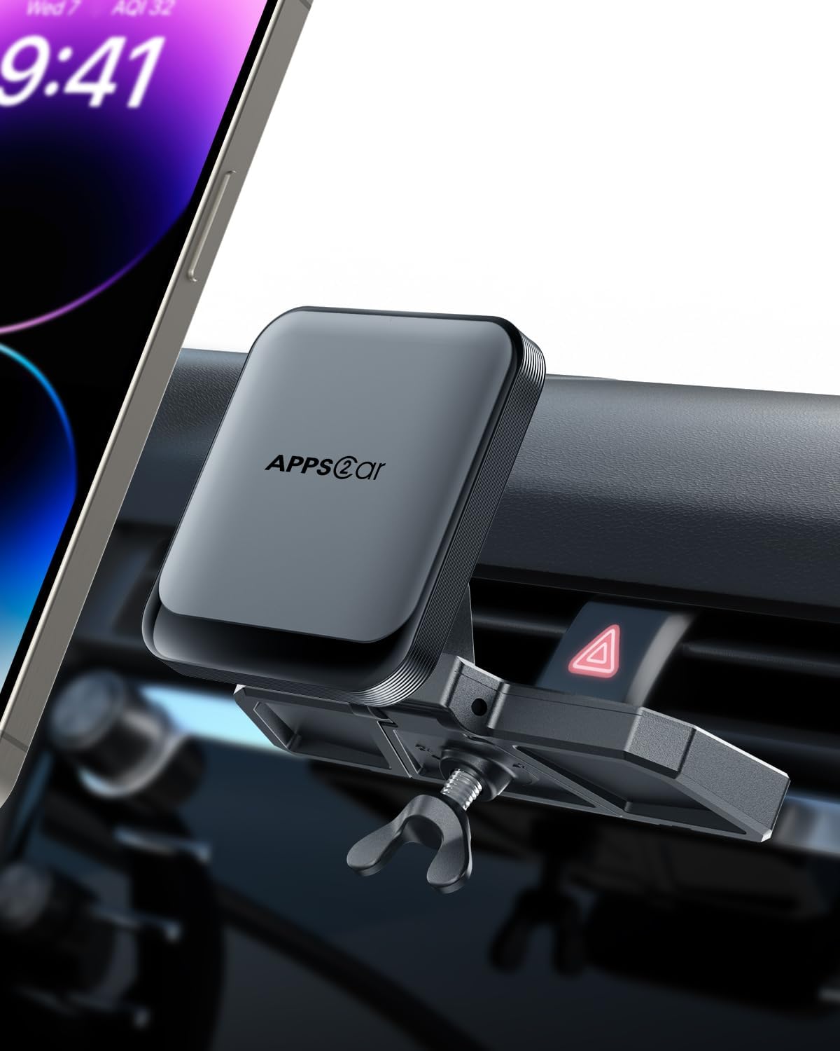 APPS2Car Magnetic CD Phone Holder for Car, Anti-Shake Magnet CD Slot Mount
