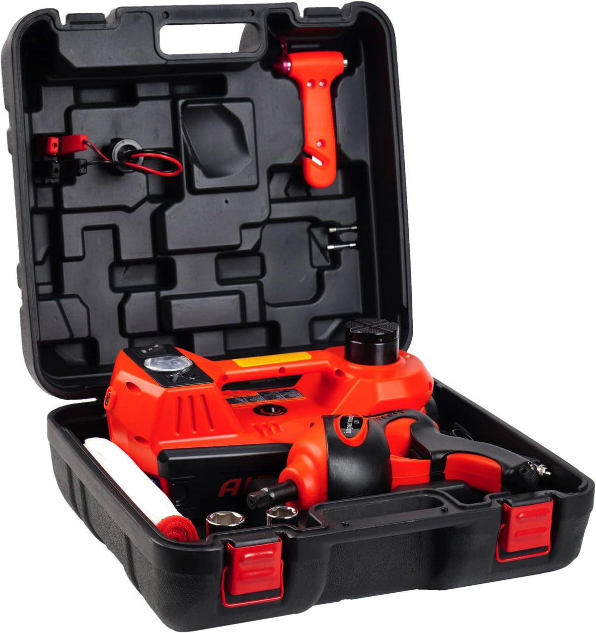 STANDTALL Electric Car Jack Kit 5 Ton 12V Hydraulic, Impact Wrench