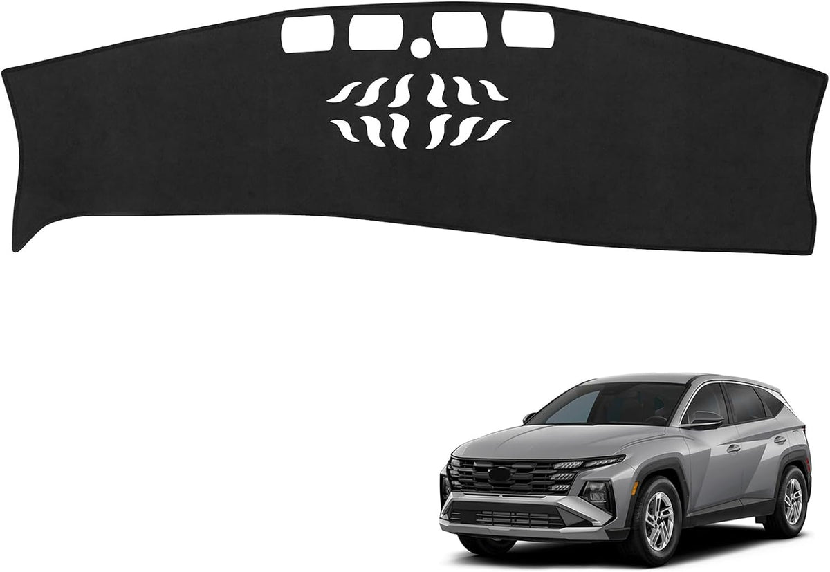 Dash Cover Compatible with Hyundai 2025 2026 Tucson Accessories Flannel Dashboard Cover Dash Mat Center Console Cover Sunshield Protector Pad