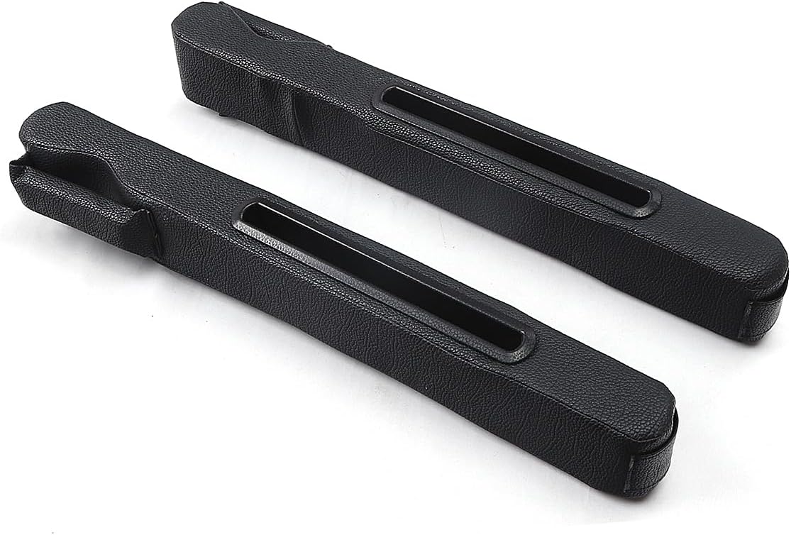 2 Pack Car Seat Gap Filler Organizer for Driver Side and Passenger Side Auto Center Console Side Filler Filler for Car Front Seat (Black 2 pcs)