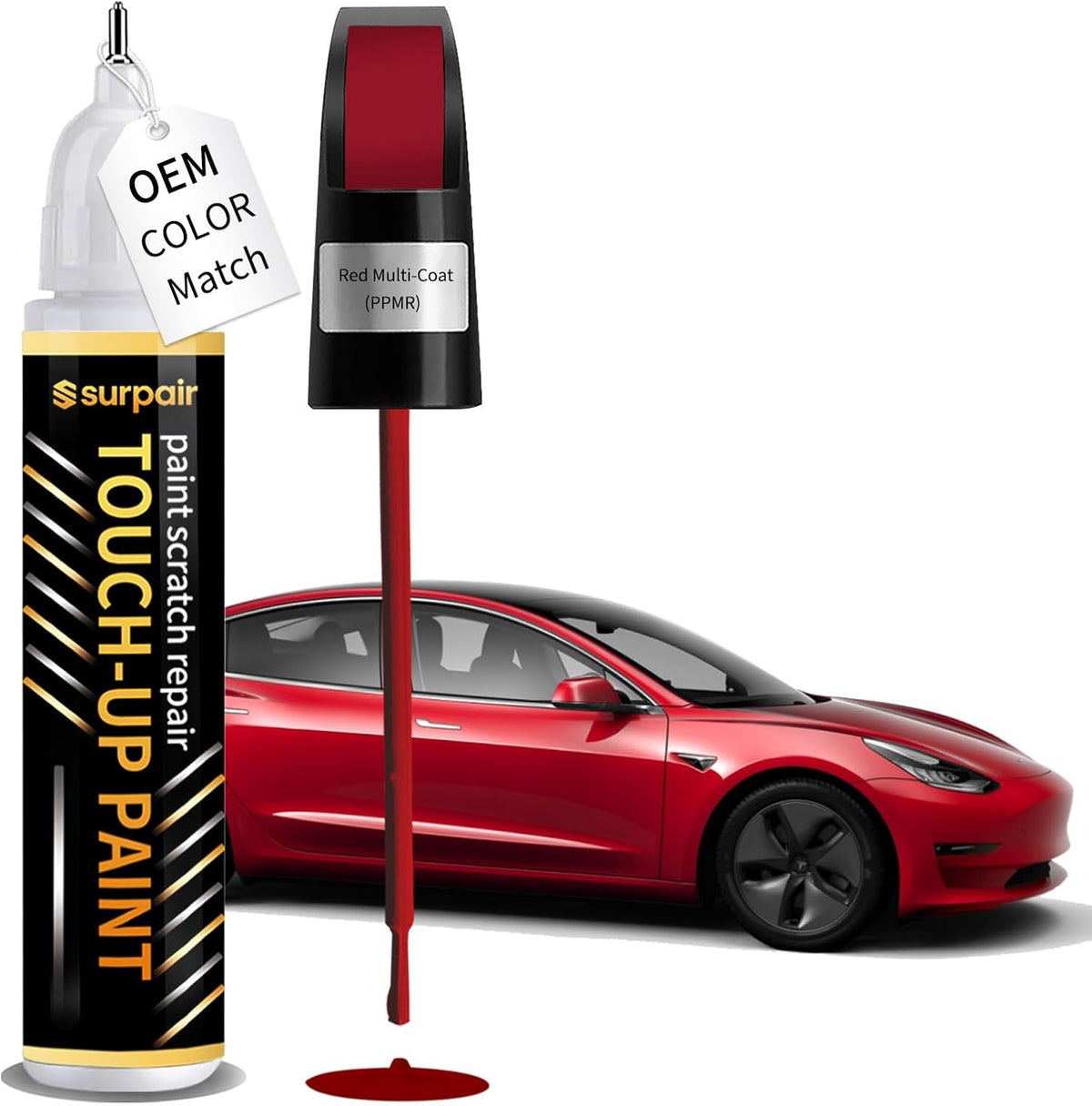 Pearl White PPSW Touch up Paint for Tesla Car Scratch Remover Pen