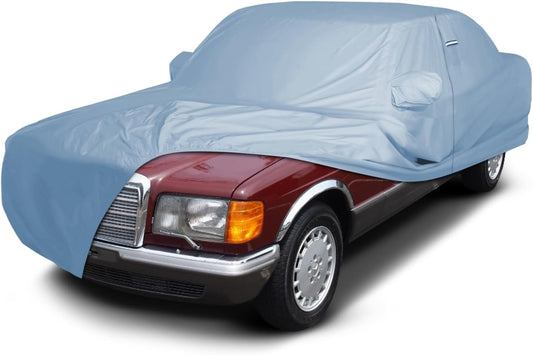 iCarCover Premium Car Cover for 1986-1991 Mercedes-Benz 560SE, 560SEL Heavy Duty Waterproof All-Weather Automobiles Custom Fit Indoor Outdoor UV Snow Protection Covers with Straps and Bag