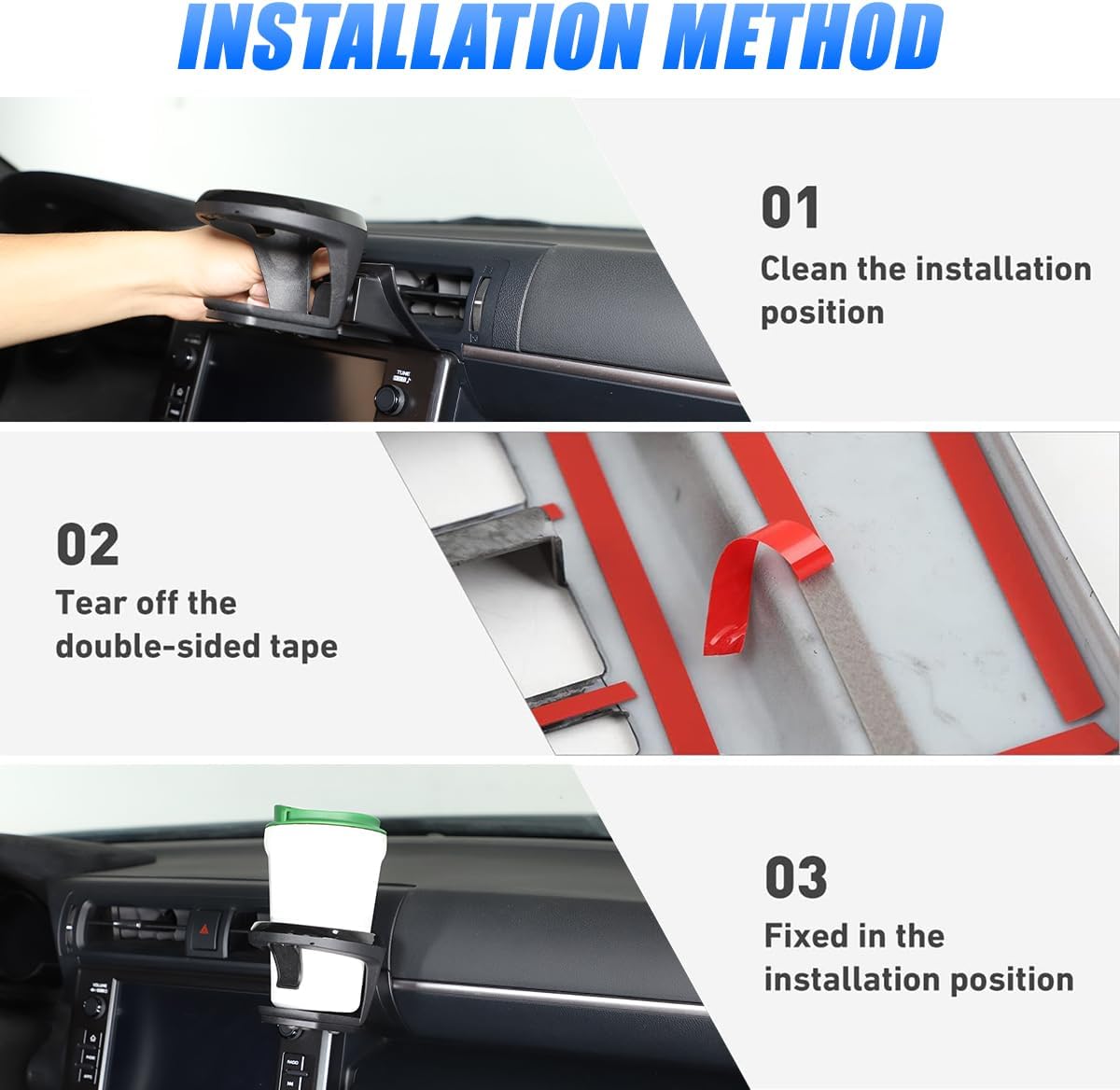 Car Water Cup Holder Compatible with Subaru BRZ Toyot@ 86 2022-2024 Co-Pilot Center Console Water Cup Storage Holder,Cup Holder Expander Interior Accessories