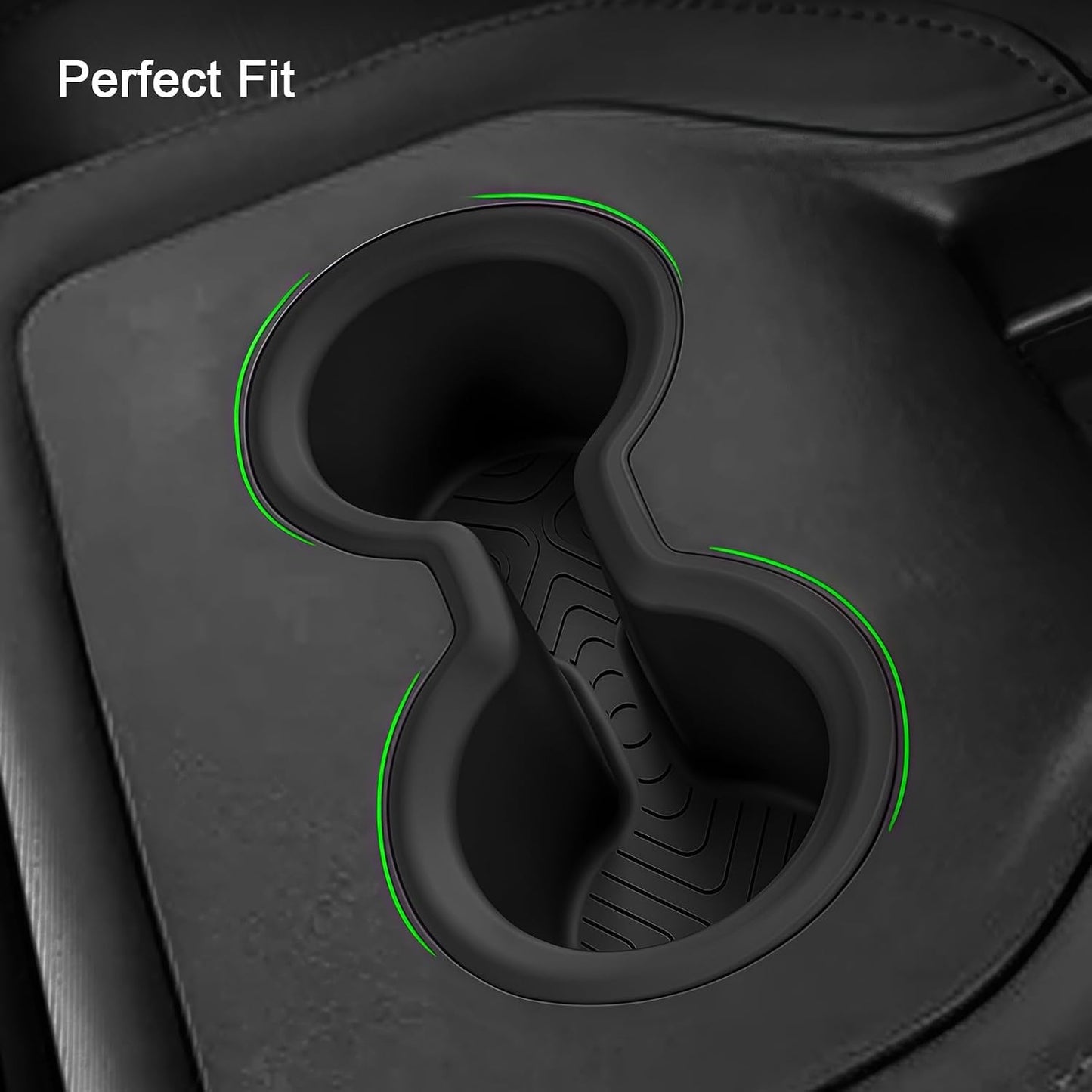 Center Console Cup Holder Inserts for Honda Pilot 2023-2026 Interior Accessories Front & Rear Car Drink Holder Organizer Protector(2PCS)