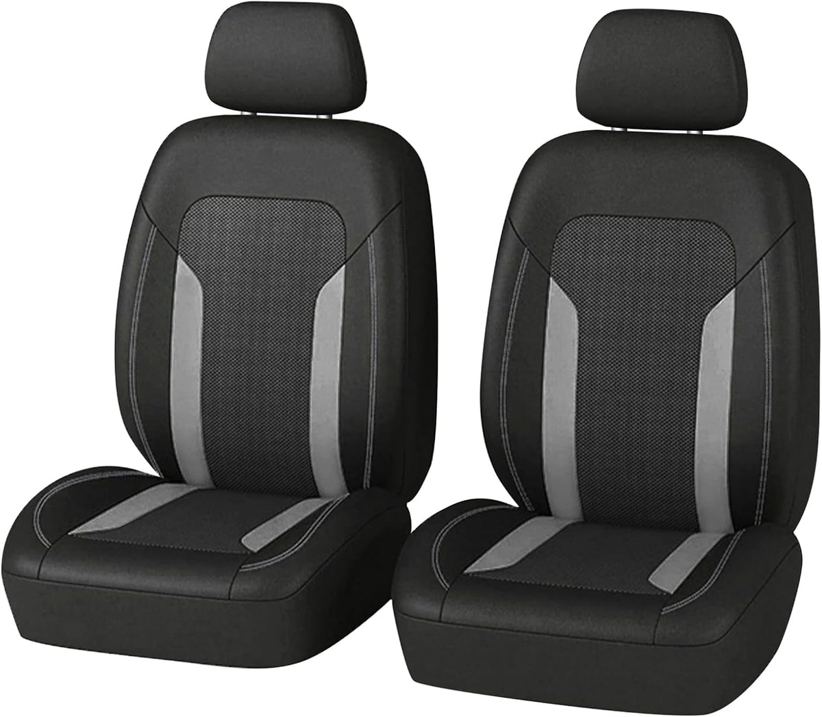 4PCS Car Seat Covers Full Set,Breathable Front Seat Covers for Cars for Reducing Back Sweating & Protection,Stylish Car Cover Seats with Reddish Line Cars Interior Accessories (Red)