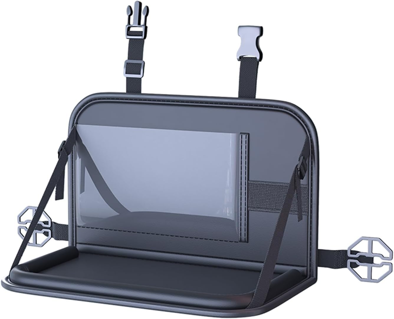 Backseat Car Organizer with Foldable Tray &amp; Tablet Holder | Easy to install, durable &amp; easy to clean, space-saving, ideal for rear passengers and kids, for road trip dining and working