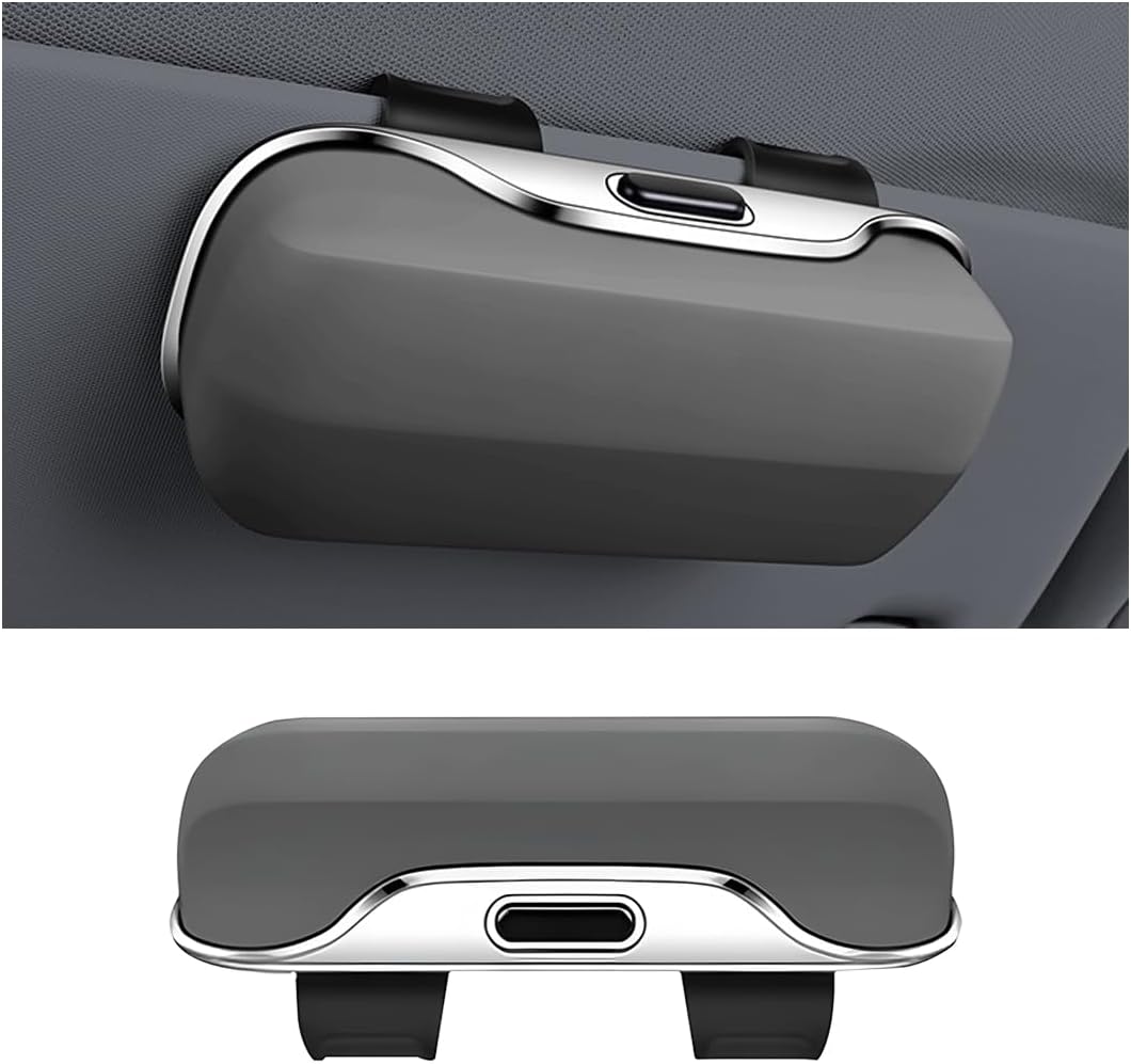 Zipelo 12.2 x 6.5 Inch PU Leather Car Sun Visor Organizer, Black