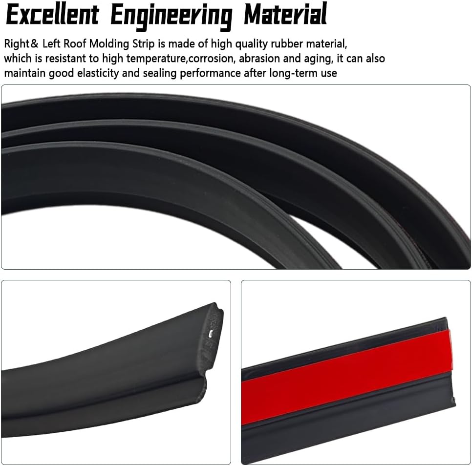 Driver Side Roof Molding Fit for Jeep Grand Cherokee 2011-2022 55079291AD | Direct-fit driver side roof molding. Replaces 55079291AD for Jeep Grand Cherokee 2011-2022. Durable, weather-resistant.